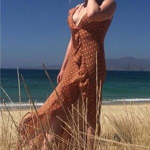 Polka Dot High Low Dress